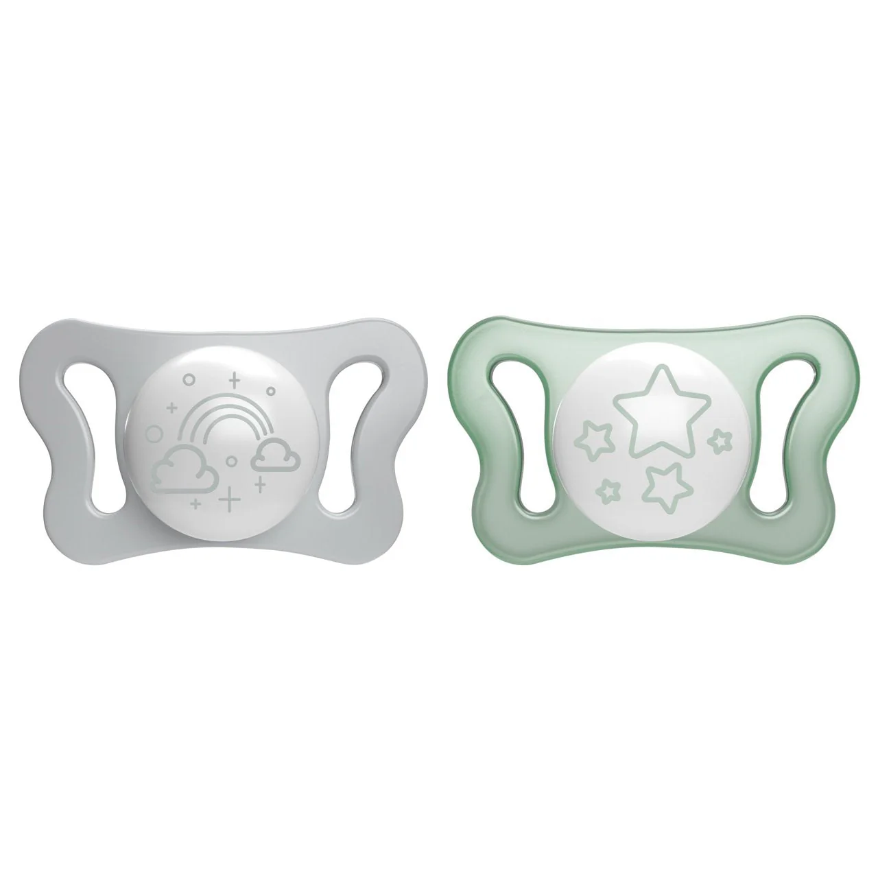 CHICCO - PHYSIO FORMA Micro Πιπίλα Σιλικόνης Νύχτας 0-2m - 2τεμ.